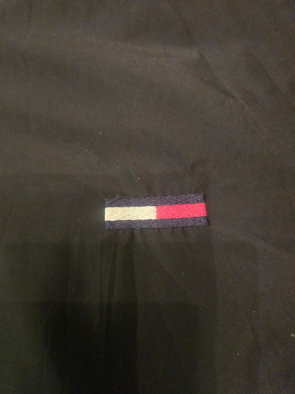 Tommy Hilfiger Denim Men’s Varsity Bomber Jacket - Black - Size Large EUC - Picture 9 of 12